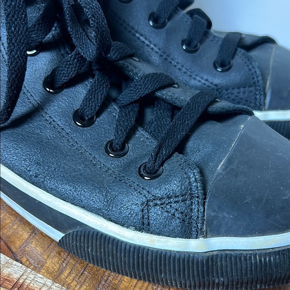 Harley-Davidson Black Motorcycle High-Top Sneakers, Men’s 13 - Picture 4 of 10